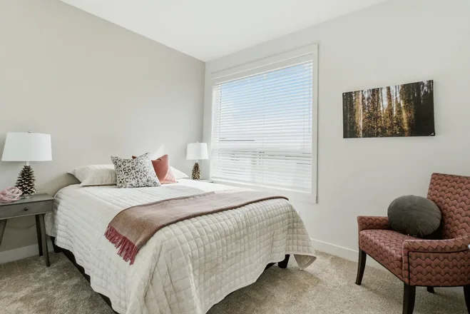 Bedroom in the Alpha show home