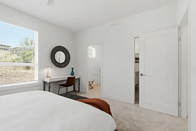 Bedroom in the Alpha show home