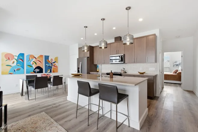 Modern kitchen in the Beta show home