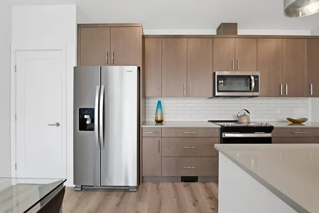 Modern kitchen in the Beta show home